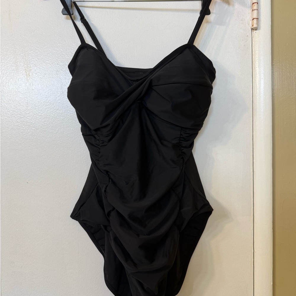 Forever 21 Black One-Piece Swimwear Size 2X